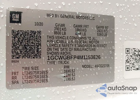 2021 Chevrolet Express Cargo Rwd 2500 Extended Wheelbase Wt from USA, damaged, VIN 1GCWGBFP4M1153826